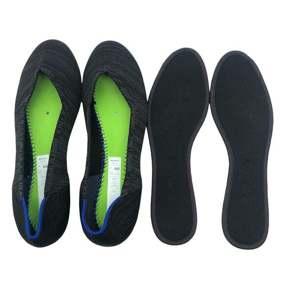 Rothy’s The Flat Heathered Black Women’s Size 8 - Picture 7 of 10